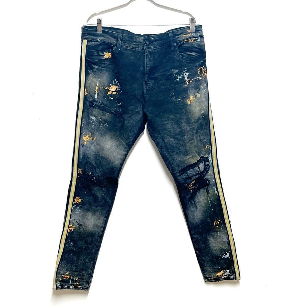 NWOT Jordan Craig University Gold Side Stripe Sean Jeans Sz 36/32